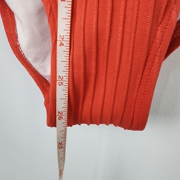NWOT MICHEAL Micheal Kors Ribbed Coral One Pieces Swimsuit SIZE 8 - Picture 7 of 8